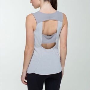Lululemon Run Righteous Gray Tank Small